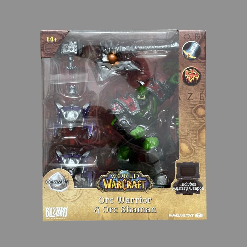 World of Warcraft Orc: McFarlane Toys Warrior/Shaman (Common) 1:12 Scale Figure